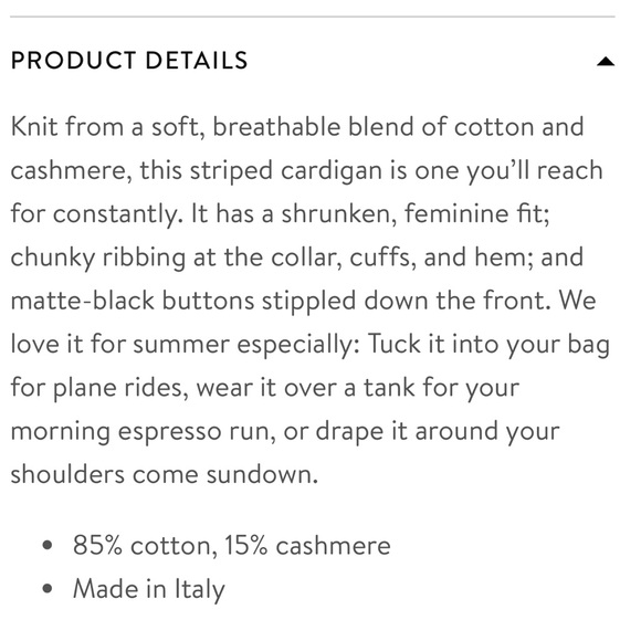 G. Label Demoiselle Cardigan size small - Picture 3 of 3